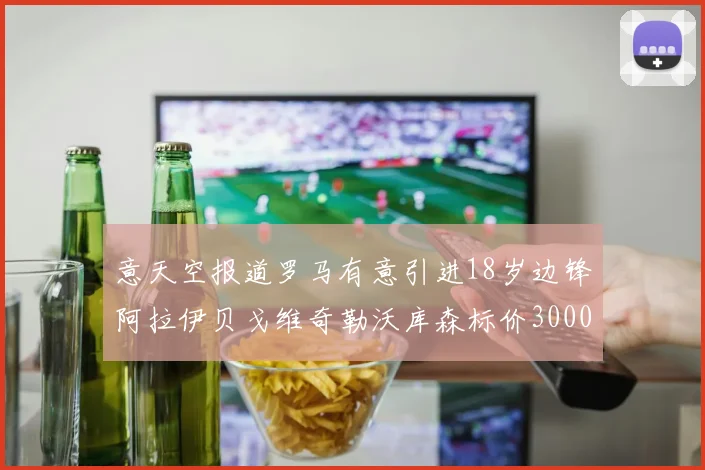 意天空报道罗马有意引进18岁边锋阿拉伊贝戈维奇勒沃库森标价3000万欧元